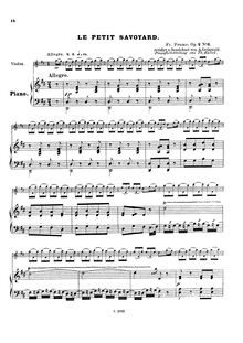 Partition violon et partition de piano, 6 Grandes Etudes, Op.2, Prume, François