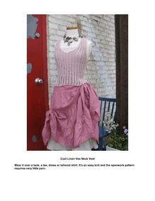Cool Linen Vee Neck Vest Wear it over a tank, a tee, dress or ...