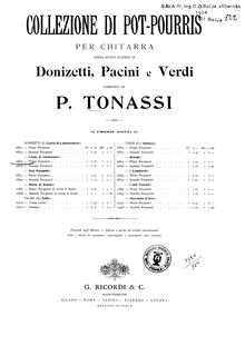 Partition Potpourri No.1, Pot-Pourris on Donizetti s  Linda di Chamounix 