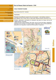 Plan du réseau urbain de roanne   star