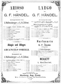 Partition Adagio et Allegro - orgue Score, 12 violon sonates, Op.5