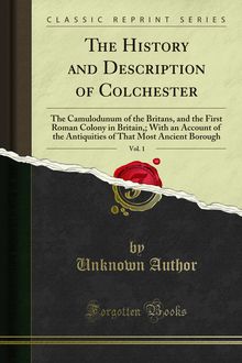 History and Description of Colchester
