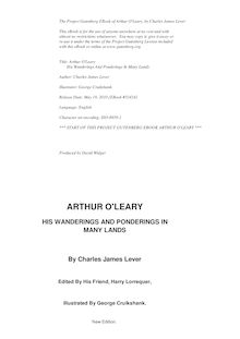 Arthur O Leary - His Wanderings And Ponderings In Many Lands