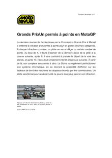 Grands PrixUn permis à points en MotoGP