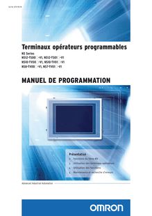 Manuel de programmation - Moniteur Omron  NS8