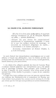 Aurea catena homeri. Une étude sur l allégorie grecque. Chap. I, P.  Lévêque