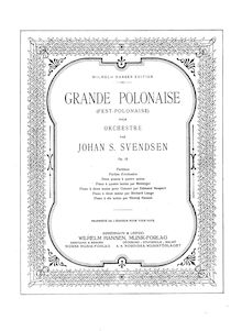 Partition complète, Fest-Polonaise, Op.12, Svendsen, Johan par Johan Svendsen