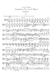 Partition altos, Symphony No.2, Resurrection, Mahler, Gustav