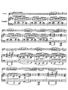 Partition de piano, 4 pièces pour violon et Piano, 4 Skladby par Josef Suk
