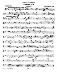 Partition Tenorhorn, quatuor Nr. 2, für Cornett, Tromba, Tenorhorn und Tuba, Op. 29