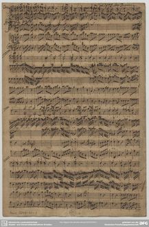 Partition complète, Sinfonia en D major, D major, Chiarini, Pietro