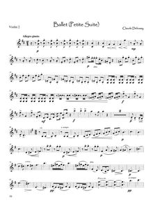Partition violon 2, Petite , Debussy, Claude