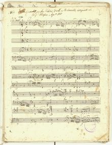 Partition complète, 3 corde quatuors, Op.a110, D minor, G minor, D major