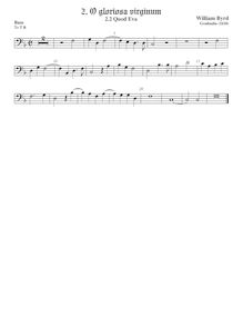 Partition viole de basse, Gradualia I, Byrd, William