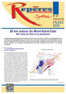 20 km autour du Mont-Saint-Clair : mini atlas de Sète et sa périphérie