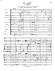 Partition Act II, Des Teufels Lustschloss, D.84, Schubert, Franz