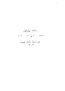 Partition complète, Schlichte Weisen, Op.42, Fuchs-Schönbach, Ernst