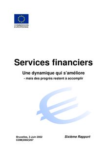 Marché intérieur, Services financiers : Une dynamique qui s ...