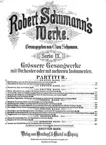 Partition complète, Beim Abschied zu Singen, Op.84, F major, Schumann, Robert par Robert Schumann