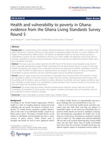Health and vulnerability to poverty in Ghana: evidence from the Ghana Living Standards Survey Round 5