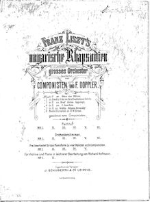 Partition complète (S.621/1), Hungarian Rhapsody No.14