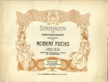 Partition complète, Serenade pour corde orchestre No.2 en C major, Op.14 par Robert Fuchs