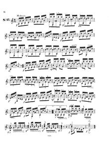 Partition , Study en A minor, Etudes, Op.60, Studies, Op. 60, Carcassi, Matteo par Matteo Carcassi