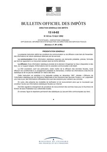BULLETIN OFFICIEL DES IMPÔTS