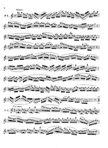 Partition complète, 18 études pour hautbois, Ferling, Franz Wilhelm