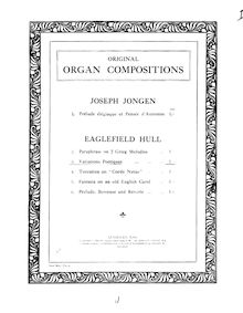 Partition complète, Variations poétiques sur un thème original, Hull, Arthur Eaglefield