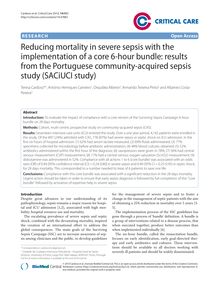 Reducing mortality in severe sepsis with the implementation of a core 6-hour bundle: results from the Portuguese community-acquired sepsis study (SACiUCI study)
