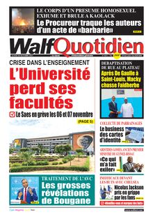 Walf Quotidien N°9475 - Du 30/10/2023