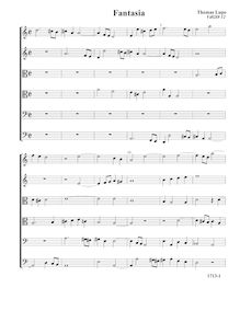 Partition Fantasia VdGS No.12 - partition complète (Tr Tr A T B B), fantaisies pour 6 violes de gambe
