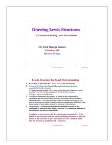 Lewis Structure Tutorial