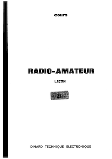 Dinard Technique Electronique - Cours radioamateur Lecon 21