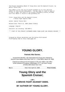 Young Glory and the Spanish Cruiser - A Brave Fight Against Odds