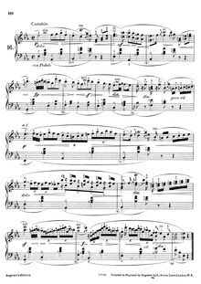 Partition complète, Cantabile, E♭ major, Hummel, Johann Nepomuk