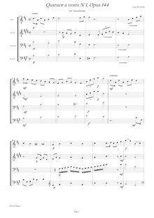 Partition , Adagio - Andantino - Allegro, vent quatuor No.1, Plante, Cyril