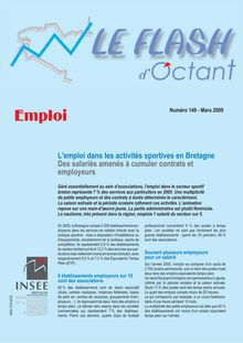 L'emploi dans les activités sportives en Bretagne (Flash d'Octant n°149)  Des salariés amenés à cumuler contrats et employeurs