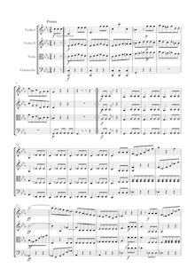 Partition , Presto, corde quatuor No.10, Op.74, Harp-Quartet, E♭ major