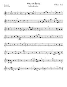 Partition viole de gambe aigue 1, Cantiones Sacrae I, Liber primus sacrarum cantionum par William Byrd