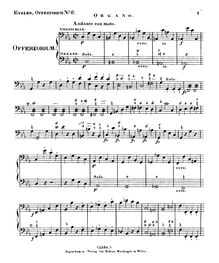 Partition Organo, Timebunt Gentes, Offertorium, HV 87, c minor, Eybler, Joseph