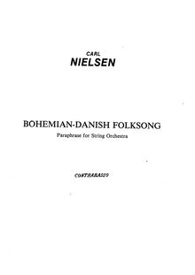 Partition Basses, Bohemian-Danish Folksong, Nielsen, Carl