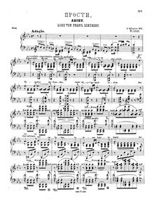 Partition , Lebe wohl! (S.563/1), 6 Melodien von Franz Schubert