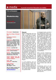 Fiche pédagogique : Khodorkovsky