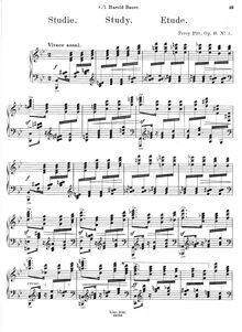 Partition No.2 - Etude, 2 pièces, Op.45, Pitt, Percy