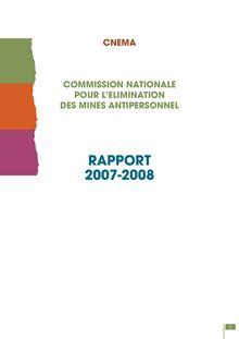 Rapport 2007-2008 de la Commission nationale pour l élimination des mines antipersonnel