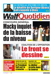 Walf Quotidien n°8819 - du Mercredi 18 août 2021