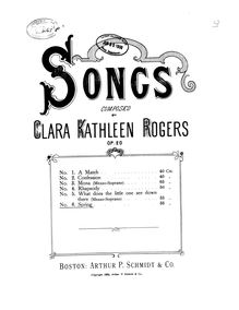 Partition , Spring, 6 chansons, Rogers, Clara Kathleen