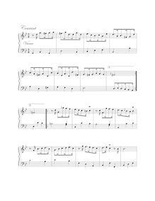 Partition Courant, Lesson en G minor, Suite in G minor, G minor
